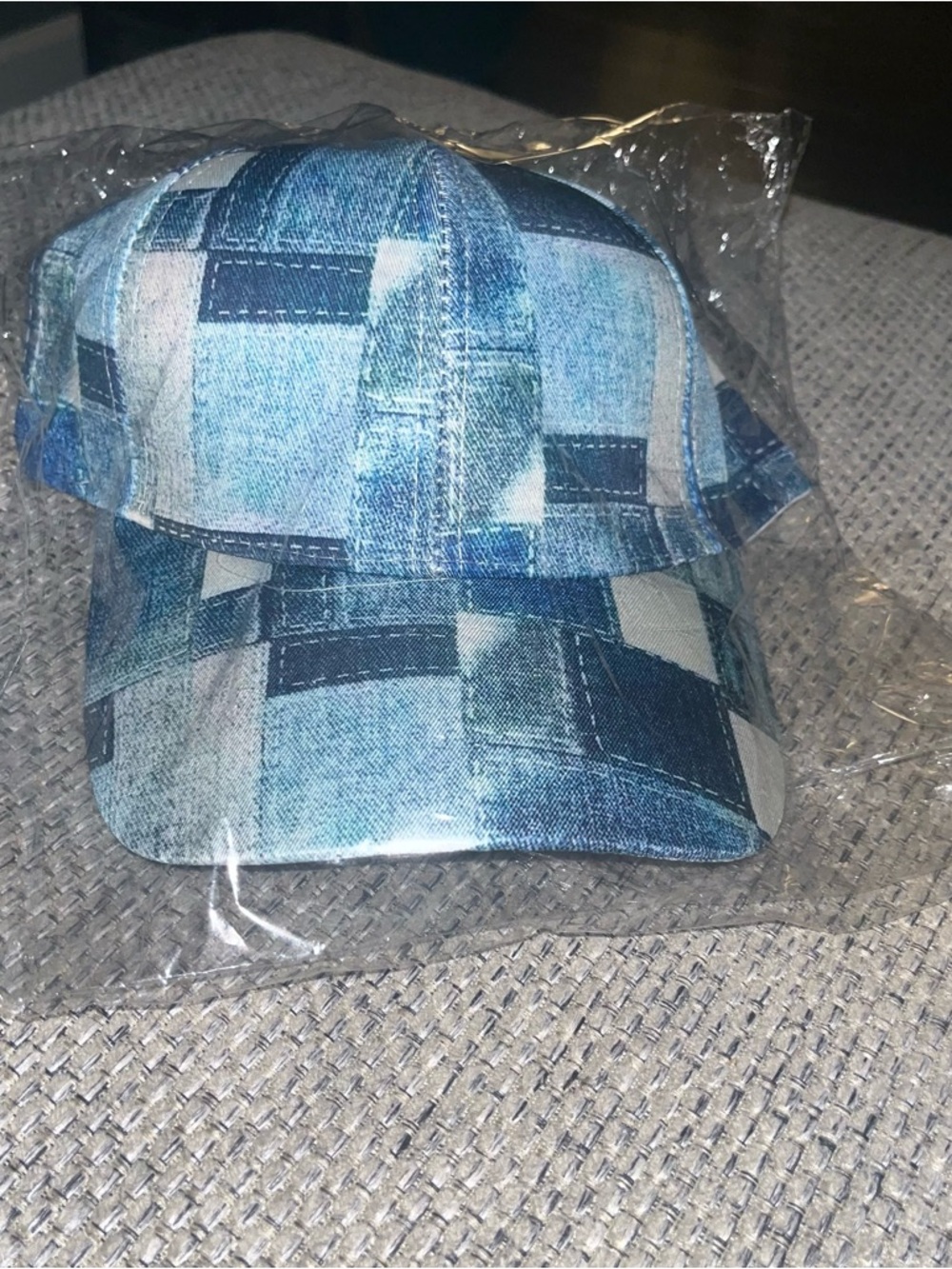 Patchwork Denim Color Cap - Picture 4 of 4